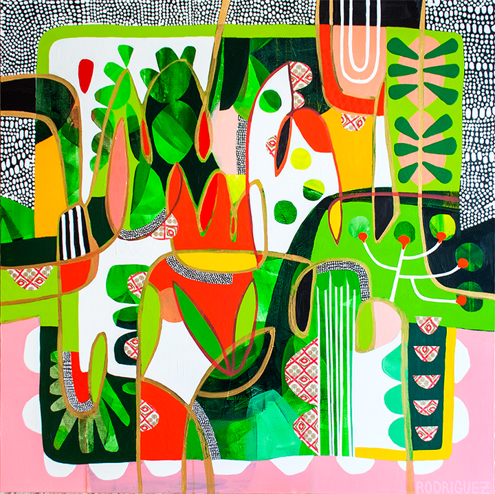 MOVING MOUNTAINS - 48x48 ON CANVAS