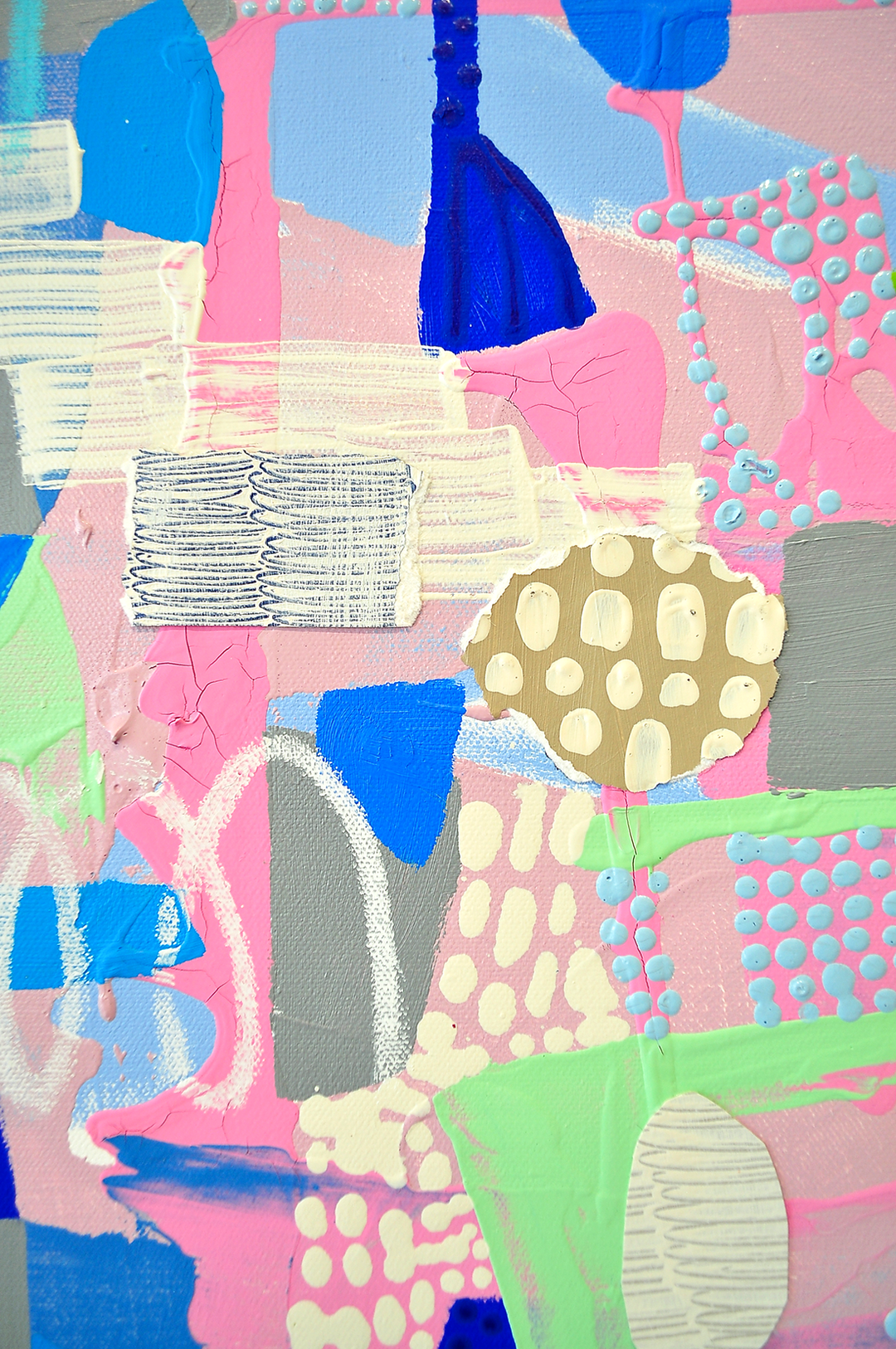 Here We Go Again - 20x20 Mixed Media on Canvas