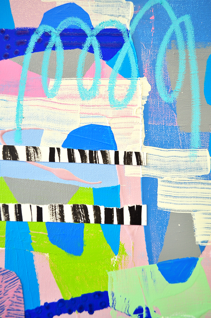 Here We Go Again - 20x20 Mixed Media on Canvas