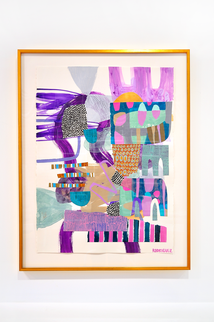 Instant Gratification - 28x36 Framed Mixed Media