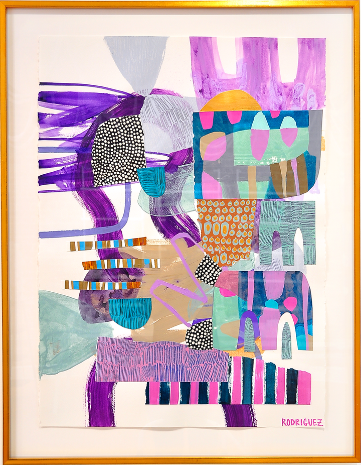 Instant Gratification - 28x36 Framed Mixed Media