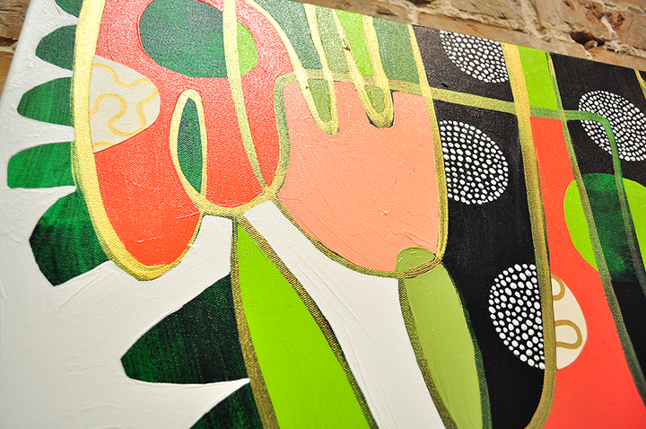 Green Means Grow - 36x36 on Canvas