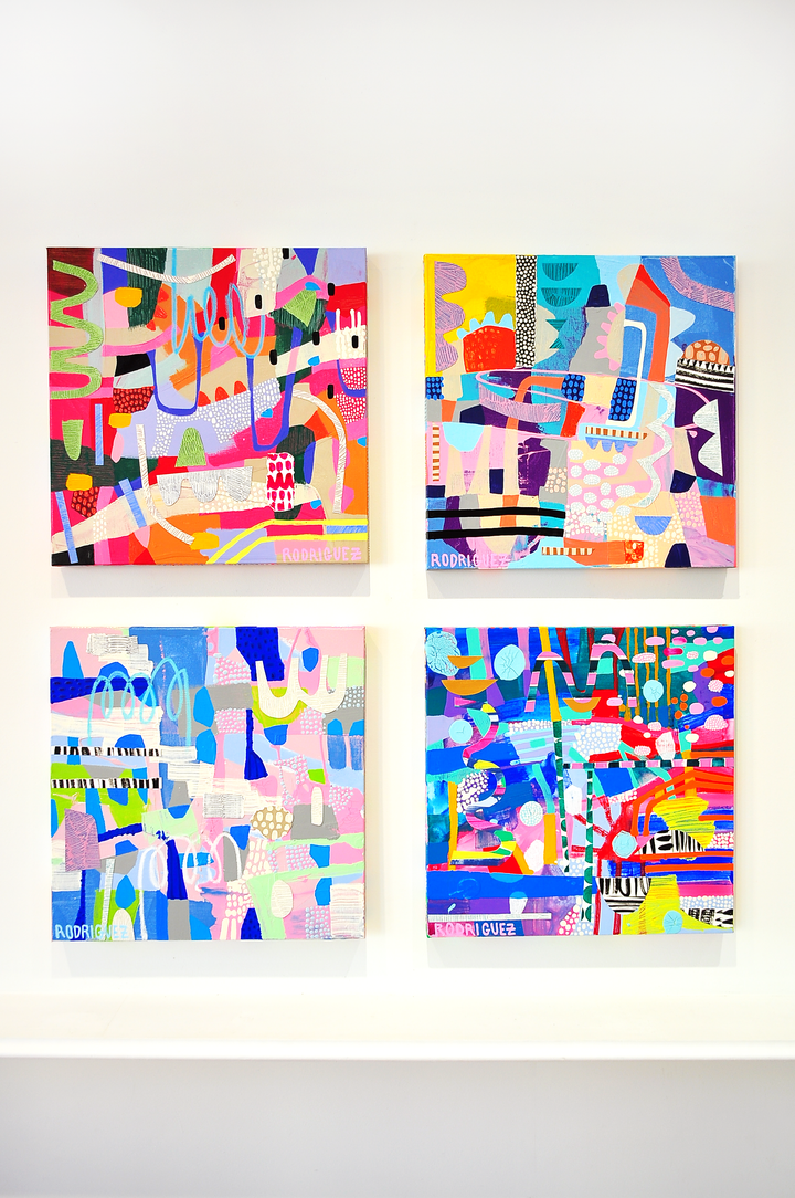 Here We Go Again - 20x20 Mixed Media on Canvas