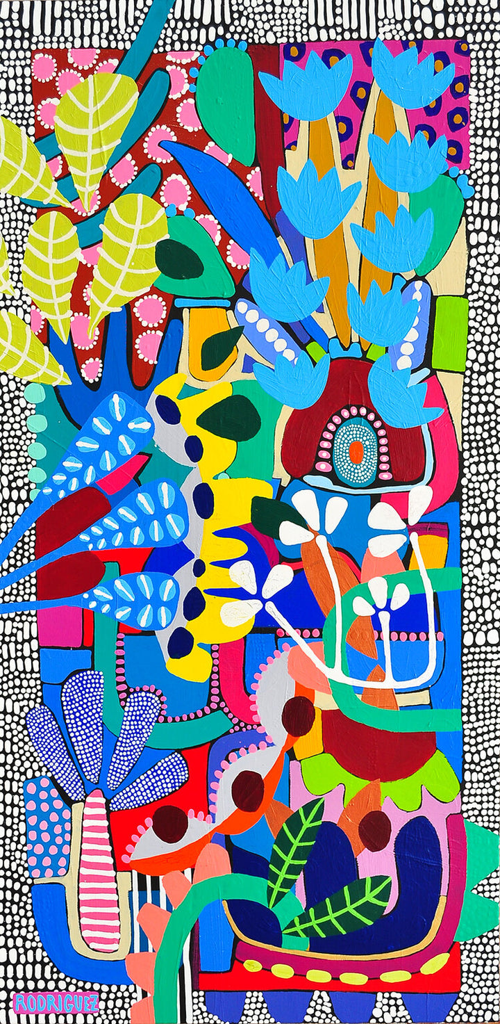 PLAYING PUZZLES IN THE JUNGLE- DIPTYCH - 48x24 Each on Canvas