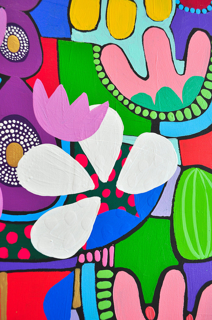 PLAYING PUZZLES IN THE JUNGLE- DIPTYCH - 48x24 Each on Canvas