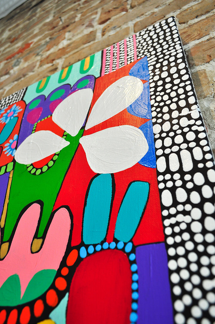 PLAYING PUZZLES IN THE JUNGLE- DIPTYCH - 48x24 Each on Canvas