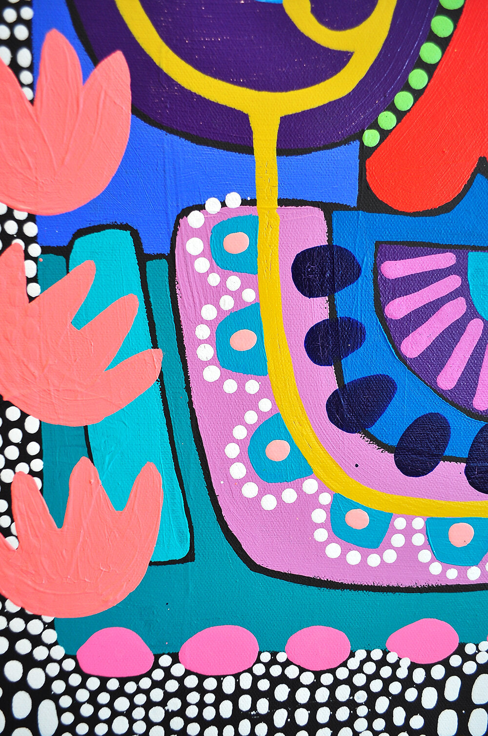 PLAYING PUZZLES IN THE JUNGLE- DIPTYCH - 48x24 Each on Canvas