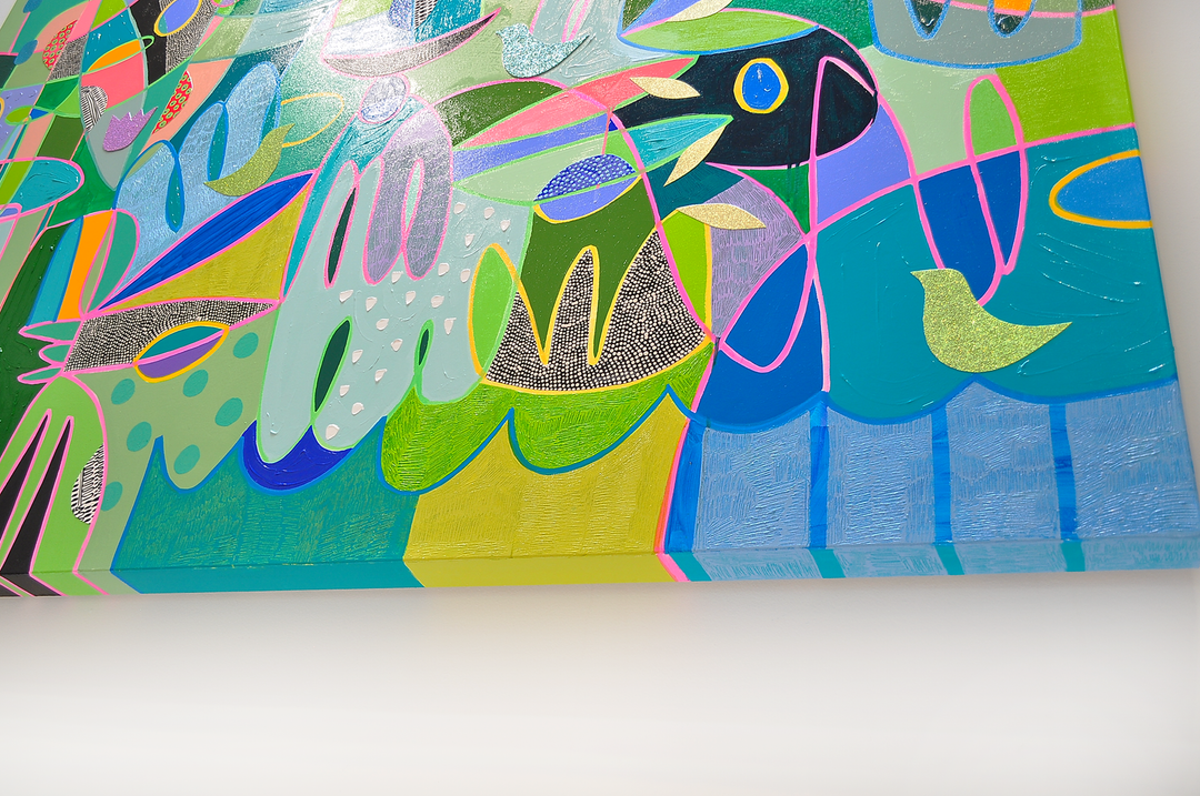 Enjoying The Passage of Time - 72x60 on Canvas