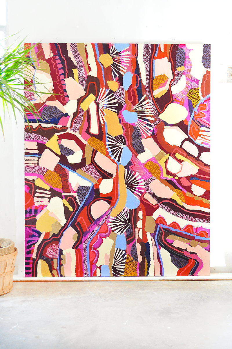 THE WHOLE VILLAGE 60X48 ON CANVAS
