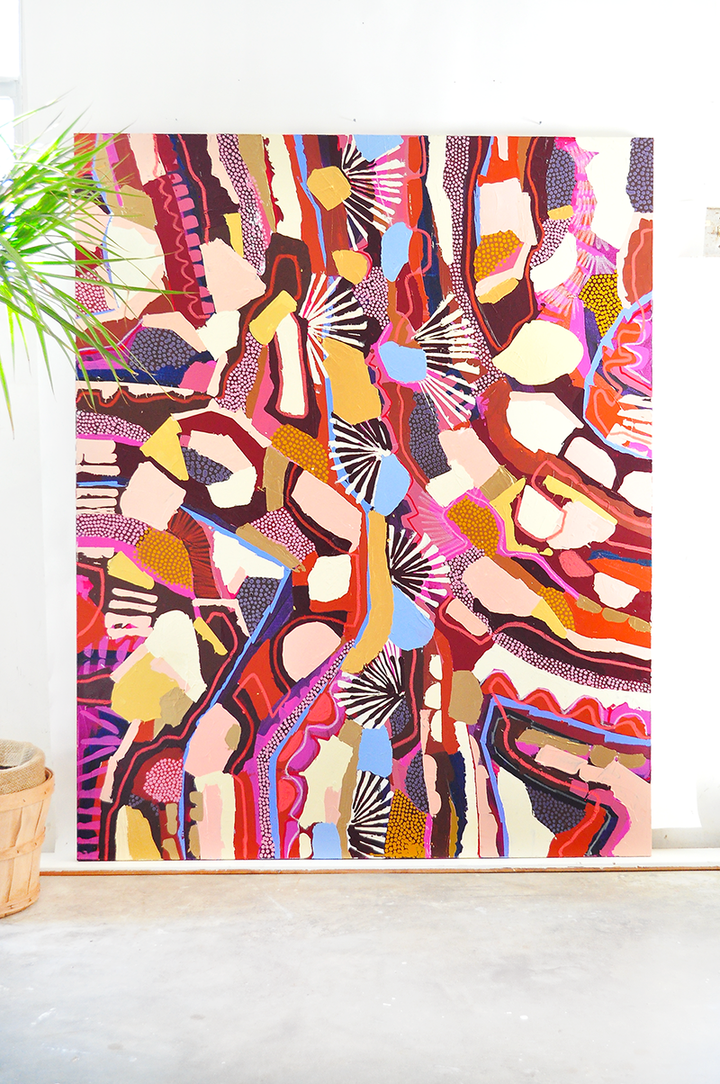 THE WHOLE VILLAGE 60X48 ON CANVAS